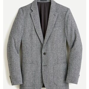 JCrew Ludlow Men's Wool Blazer Grey Herringbone 36R